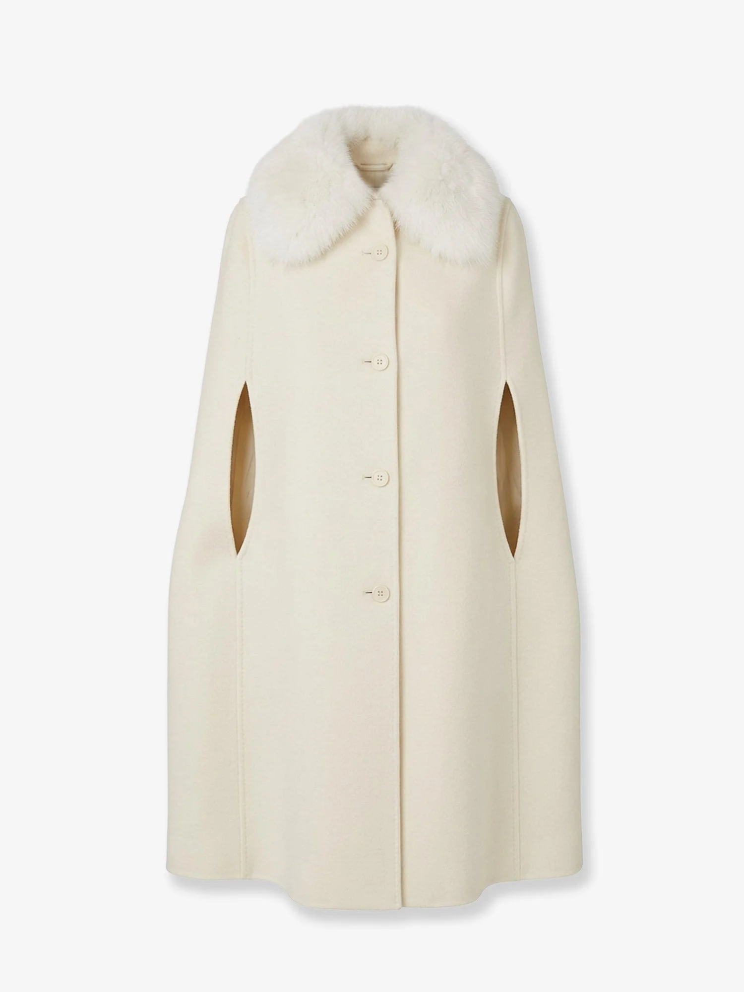 Virgin Wool And Angora Cape - 1