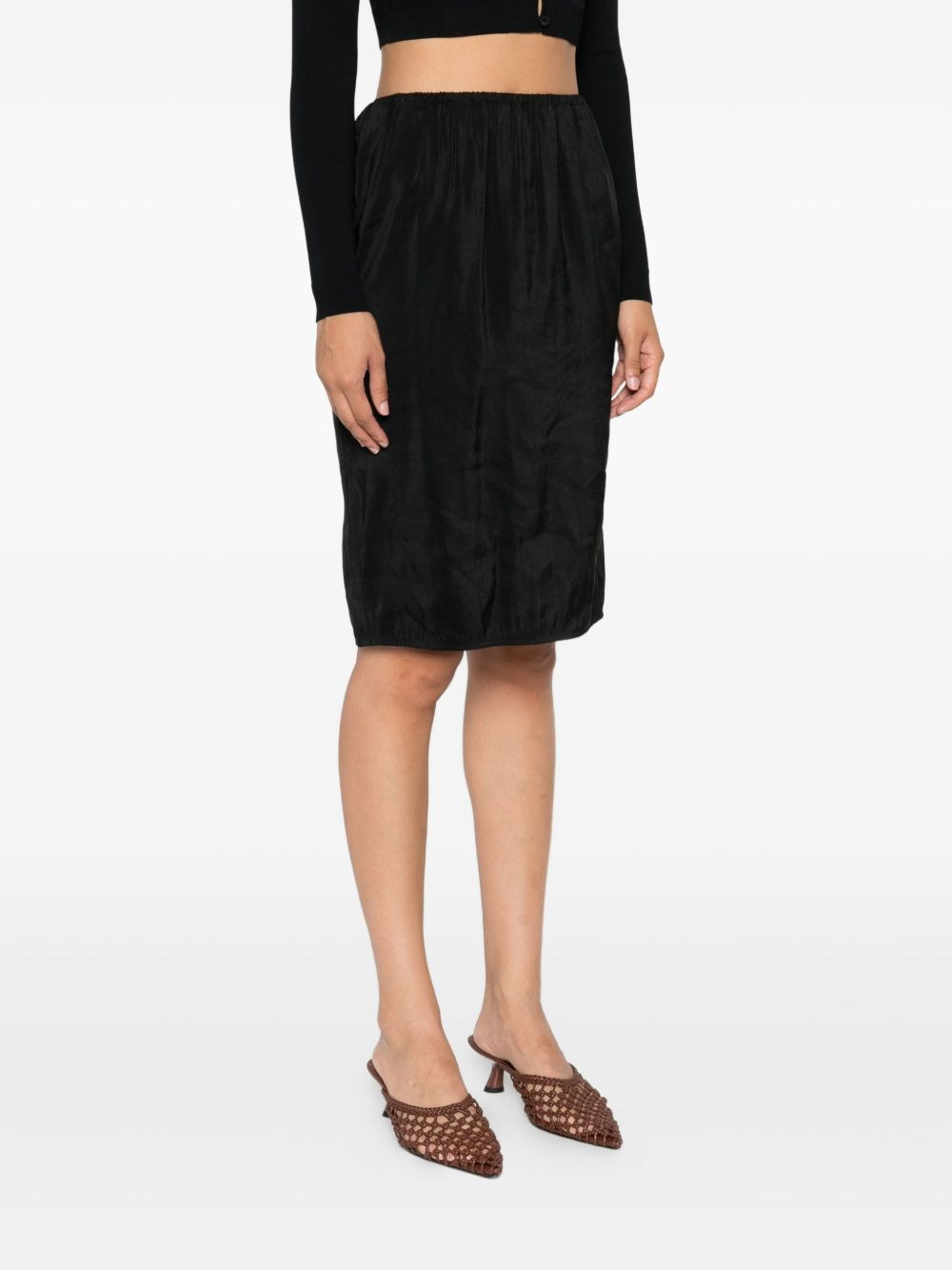elastic-waistband mini skirt - 3
