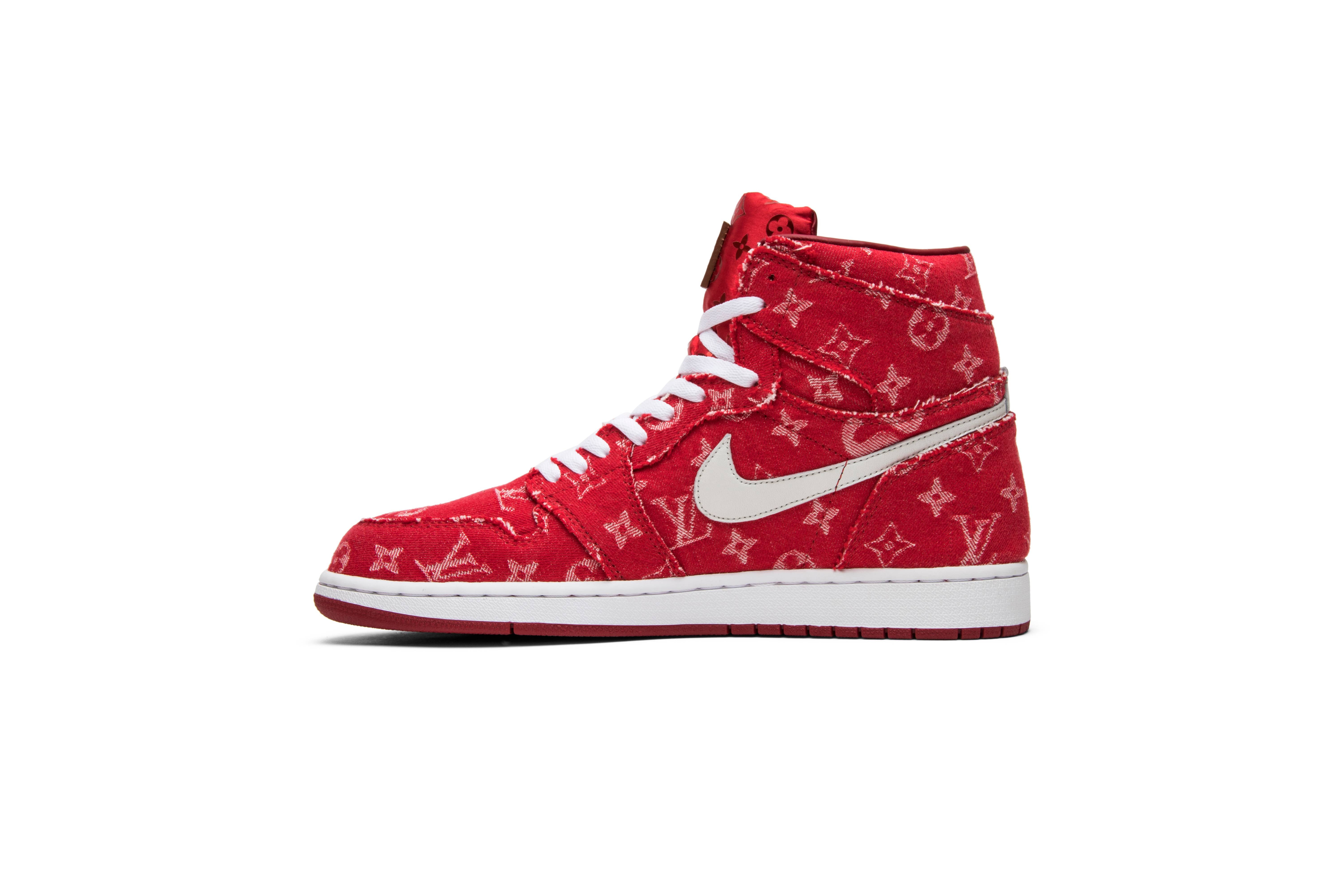 Red Ribbon Recon x Air Jordan 1 Retro High 'Supreme & Louis Vuitton' Custom - 3