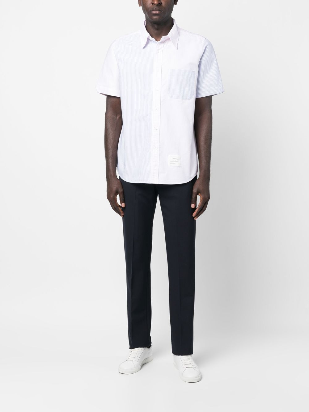 short sleeve striped shirt - 2