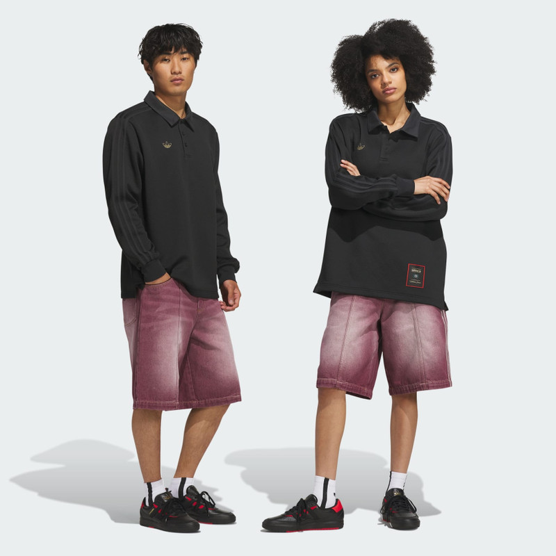 SKATEBOARDING x TYSHAWN WASHED DENIM SHORTS 4