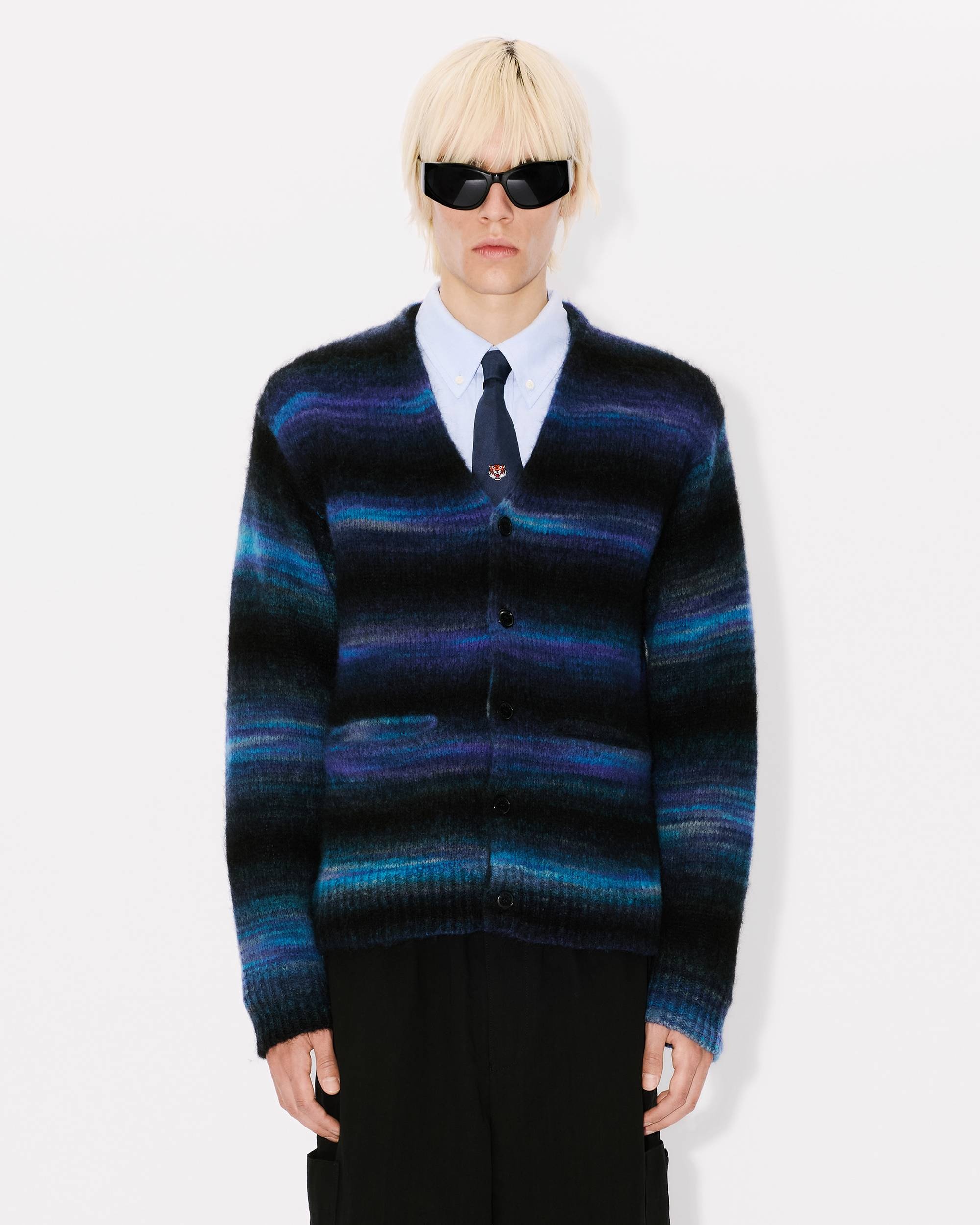 Embroidered stripes cardigan - 3