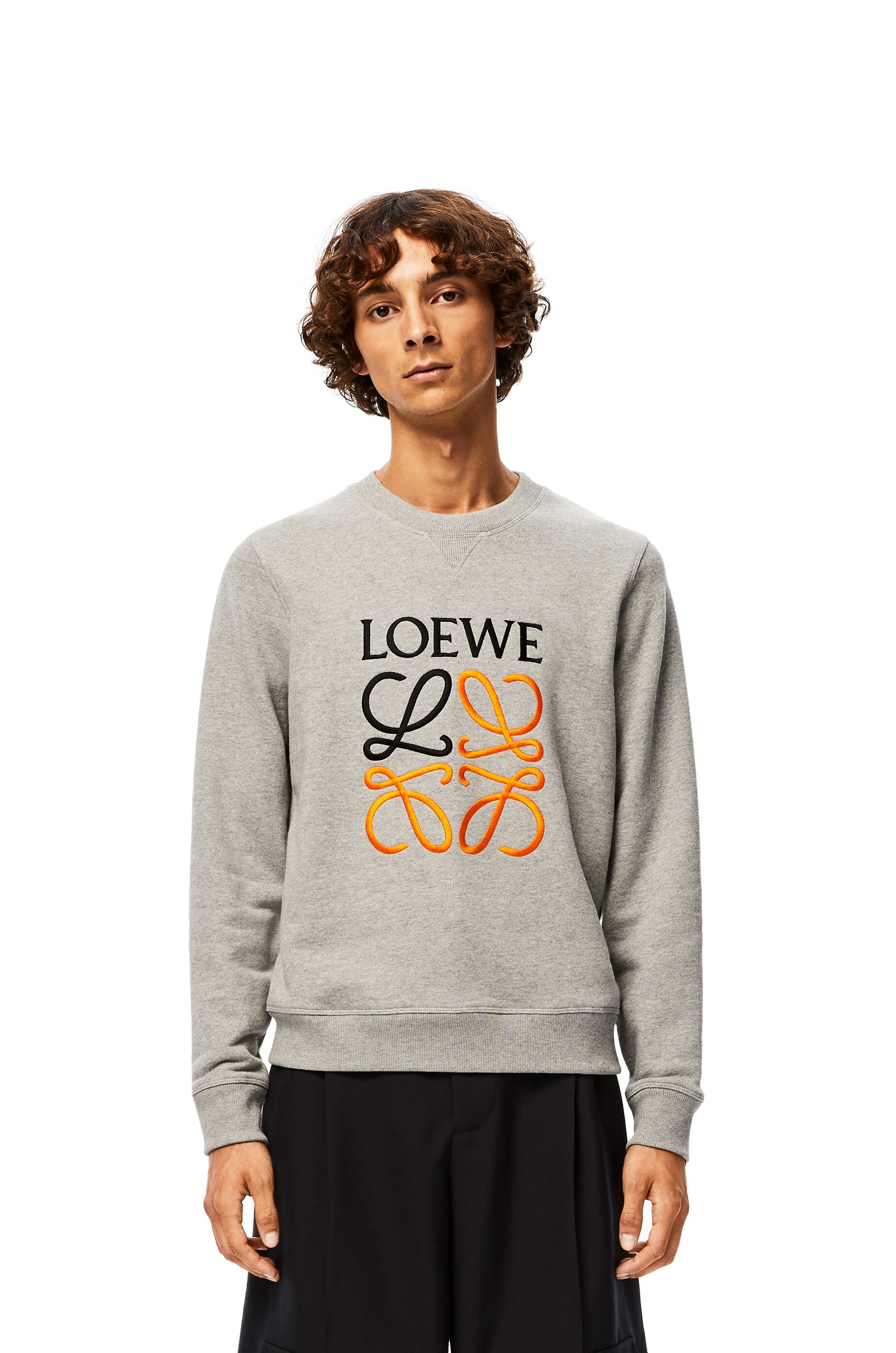 Anagram embroidered sweatshirt in cotton - 3