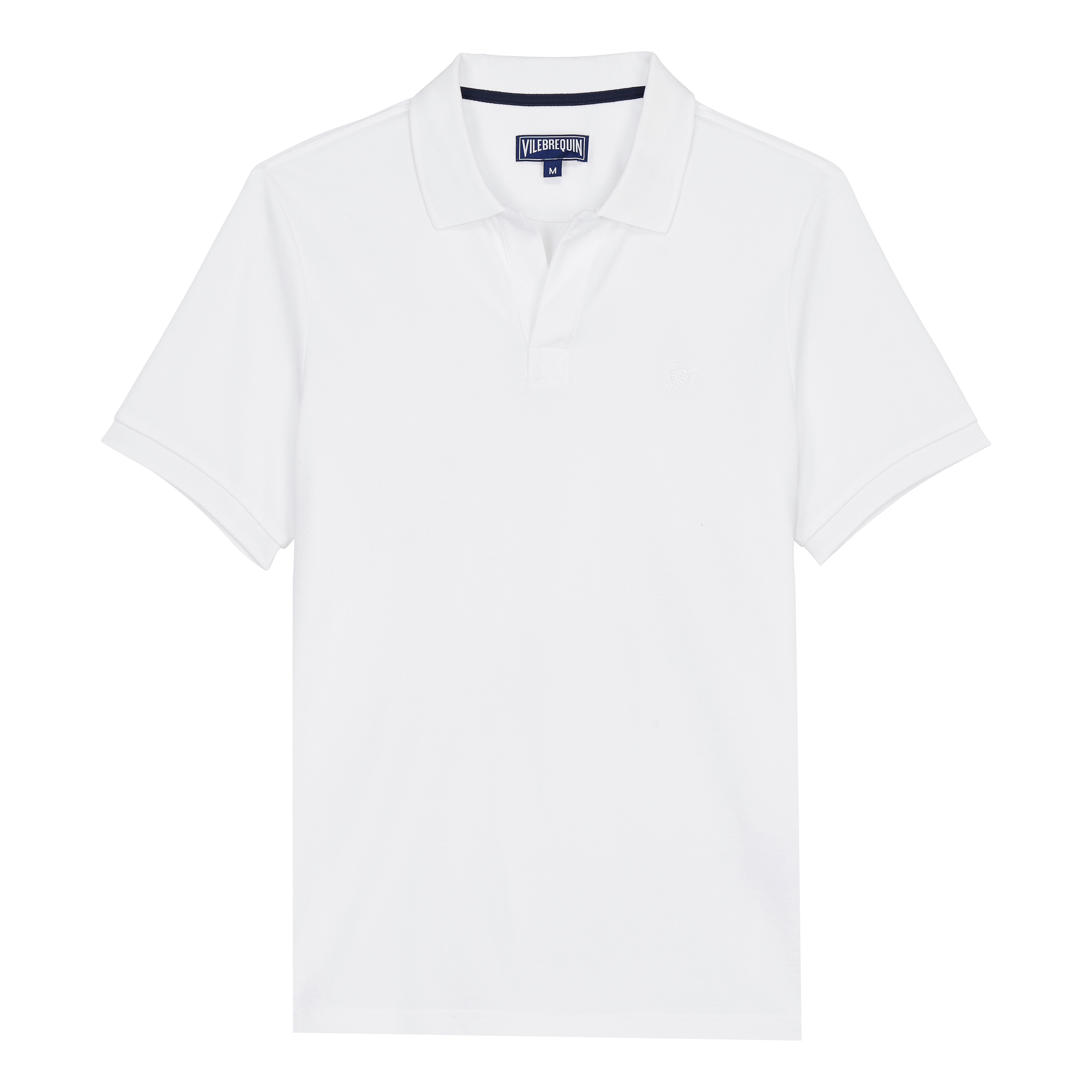 Men Organic Cotton Pique Polo Shirt Solid - 1