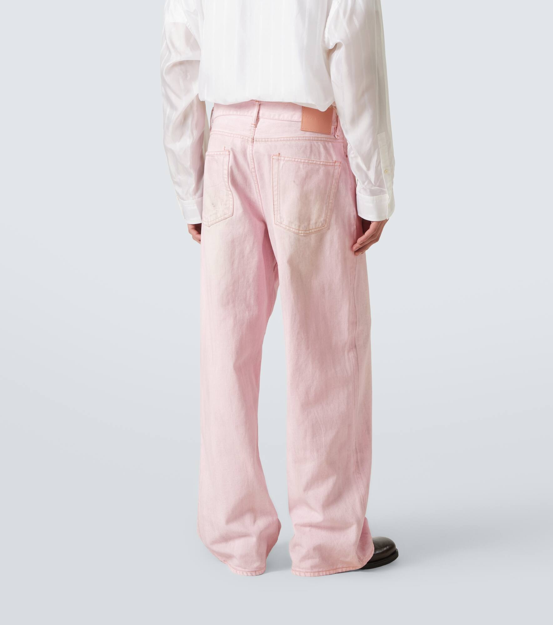 1981 distressed wide-leg jeans - 4
