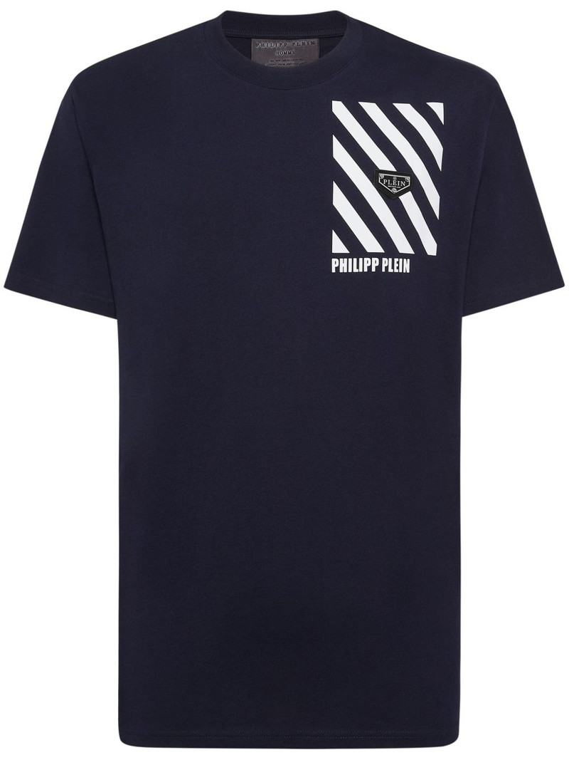 stripe-print T-shirt 1