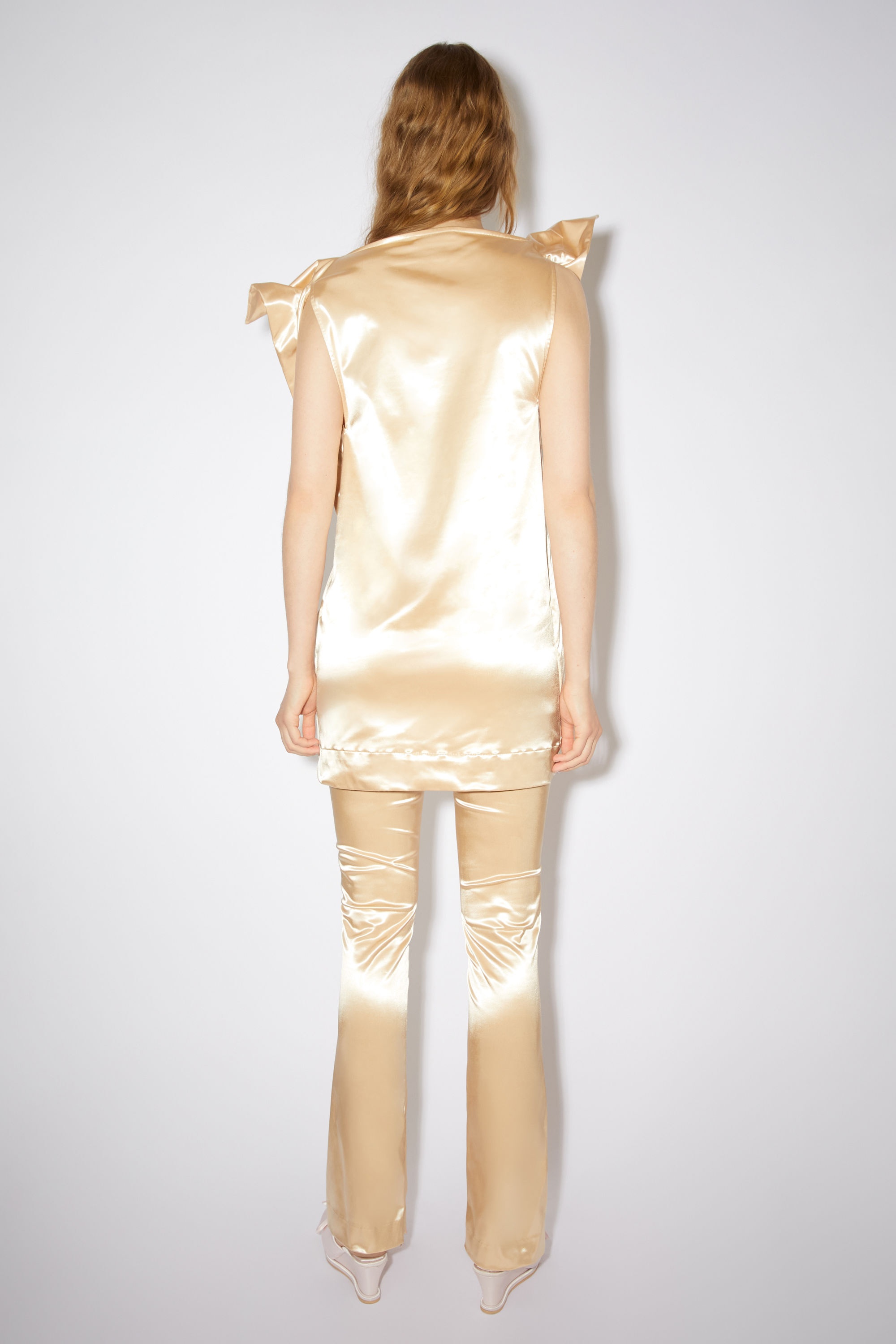 Satin dress - Champagne beige - 3