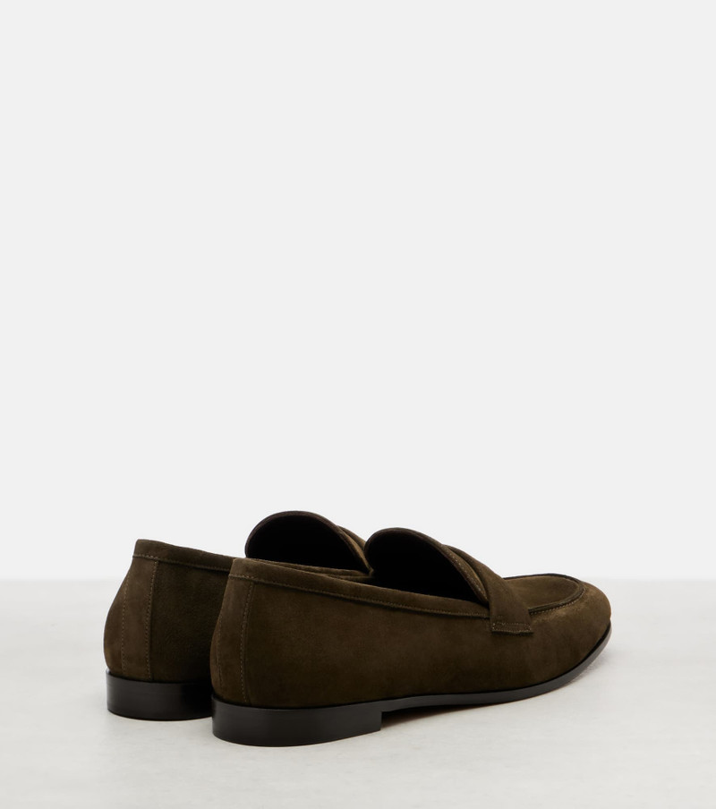 Max Mara Embellished suede loafers outlook