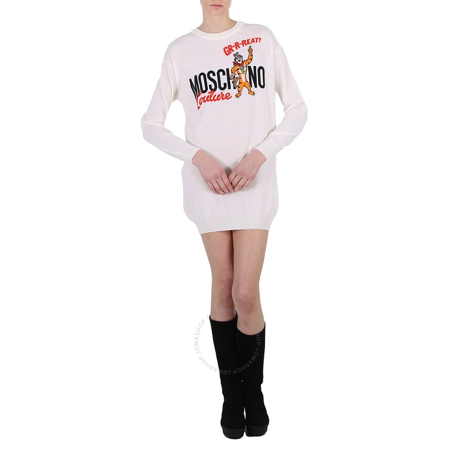 Moschino x Kellogg's Tony the Tiger Graphic Sweater Dress - 3