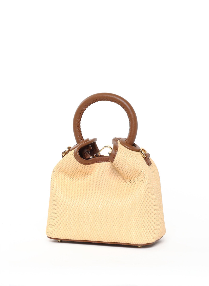 Madeleine Raffia Naturale/Cognac 3