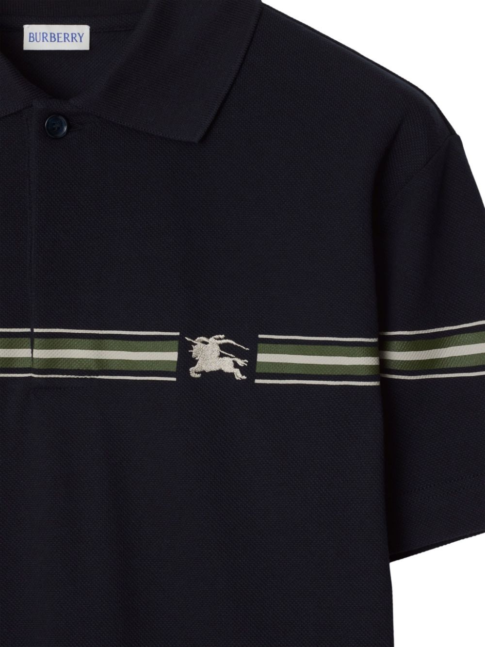 striped cotton polo shirt - 5