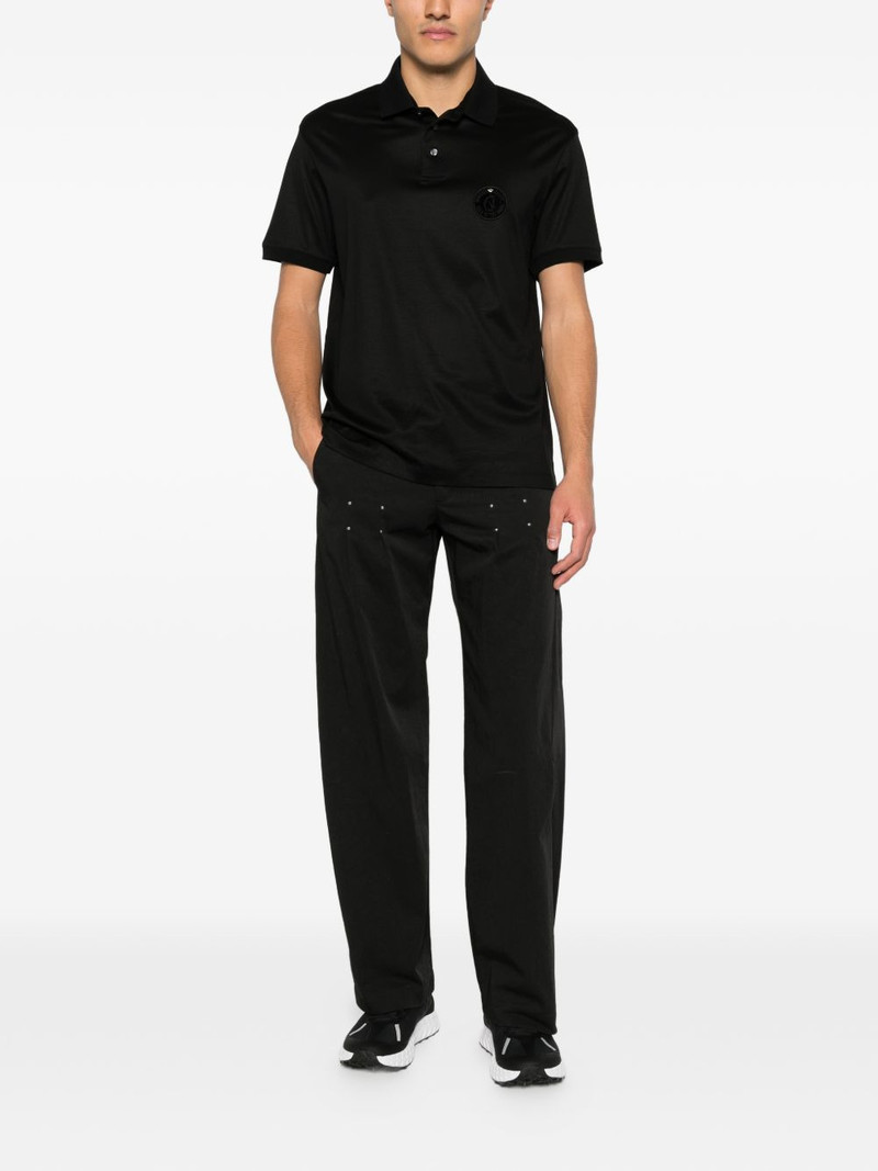 EMPORIO ARMANI logo-patch polo shirt outlook