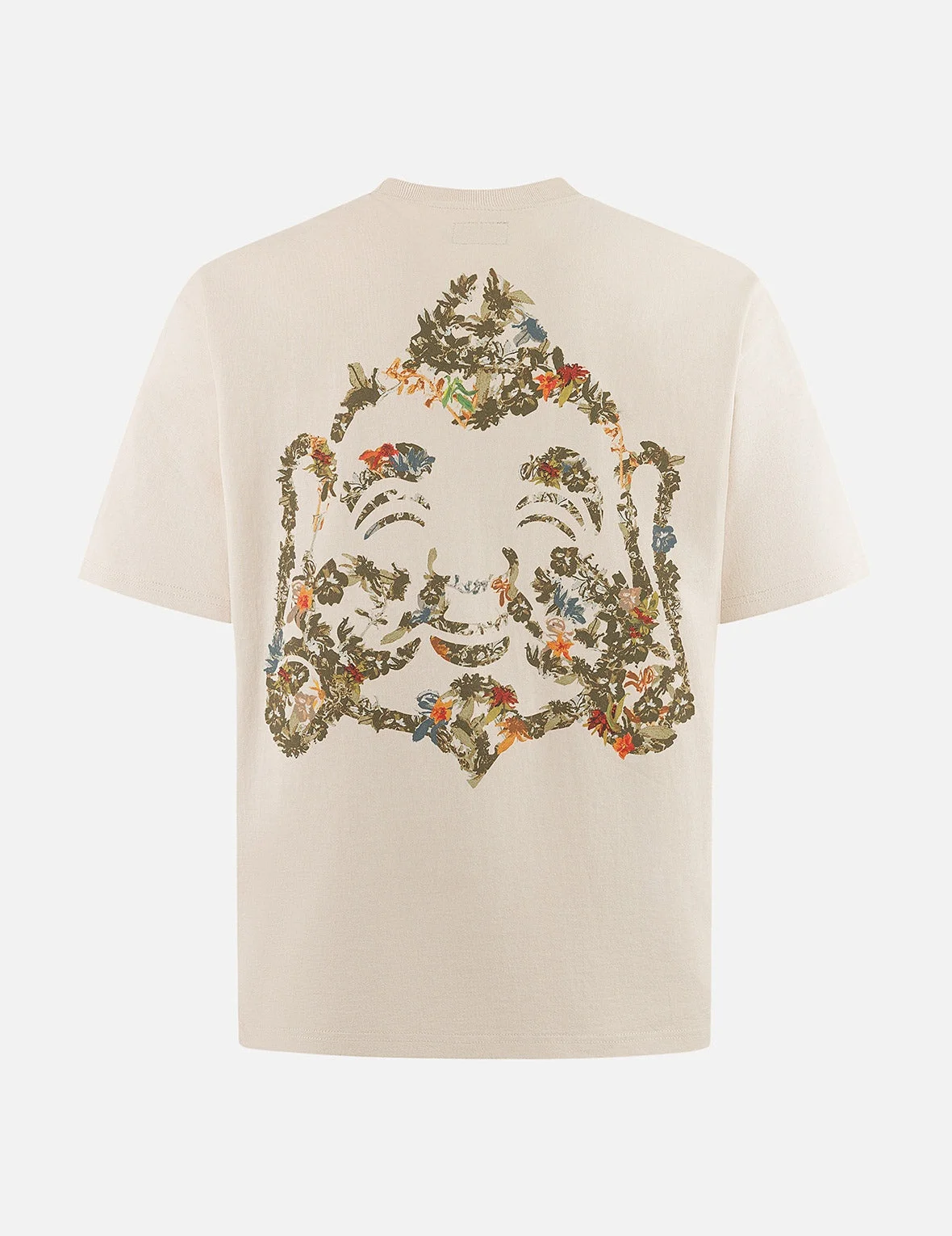 Floral Godhead Print Loose Fit T-shirt - 1