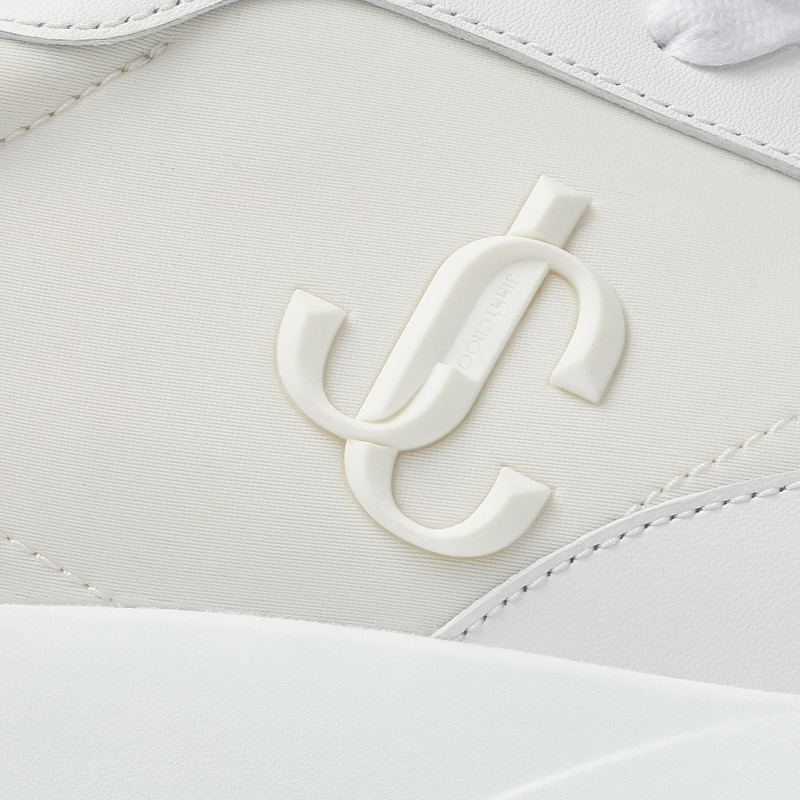 Memphis Lace Up/m
White Neoprene and Leather Low-Top Trainers 3