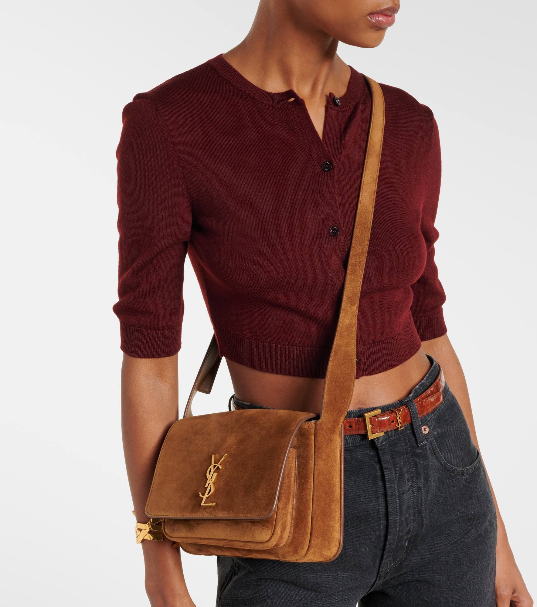 Niki suede crossbody bag - 7