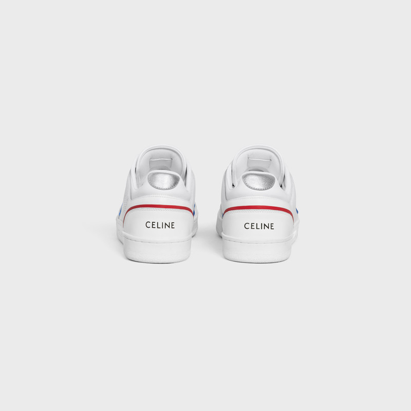 CELINE CT-10 CELINE TRAINER LOW LACE-UP SNEAKER in CALFSKIN, LAMINATED CALFSKIN AND SUEDE CALFSKIN outlook