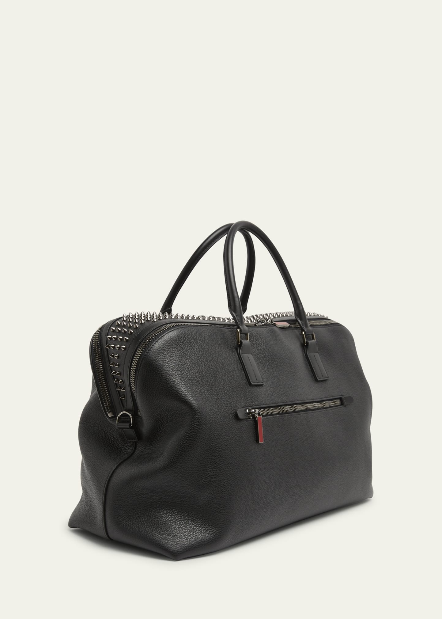 Men's Funky Leather Empire Spikes Weekender Bag - 2