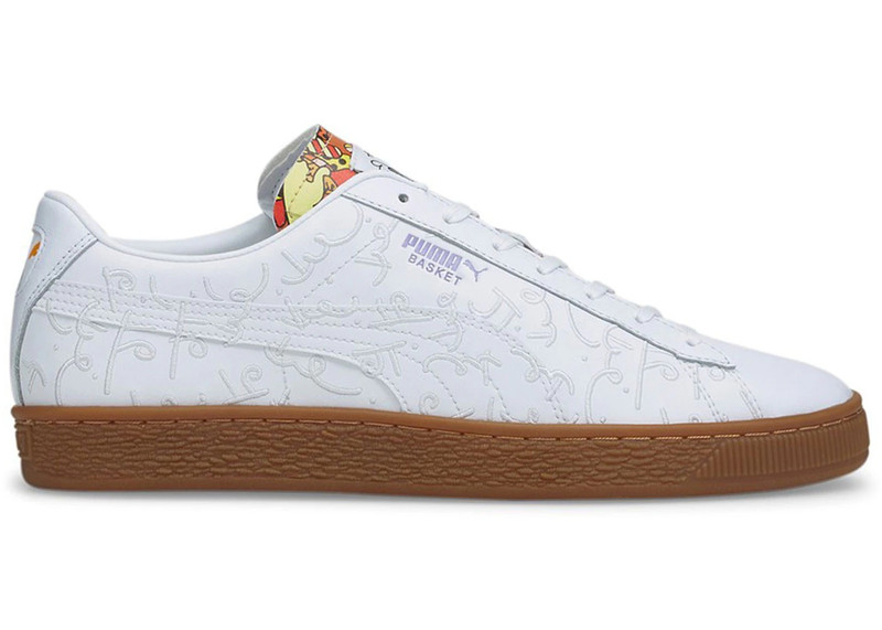 Puma Basket Romero Britto Embroidered White Gum 1