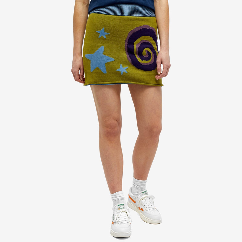 BRAIN DEAD Brain Dead Buggin' Out Neppy Mini Skirt outlook