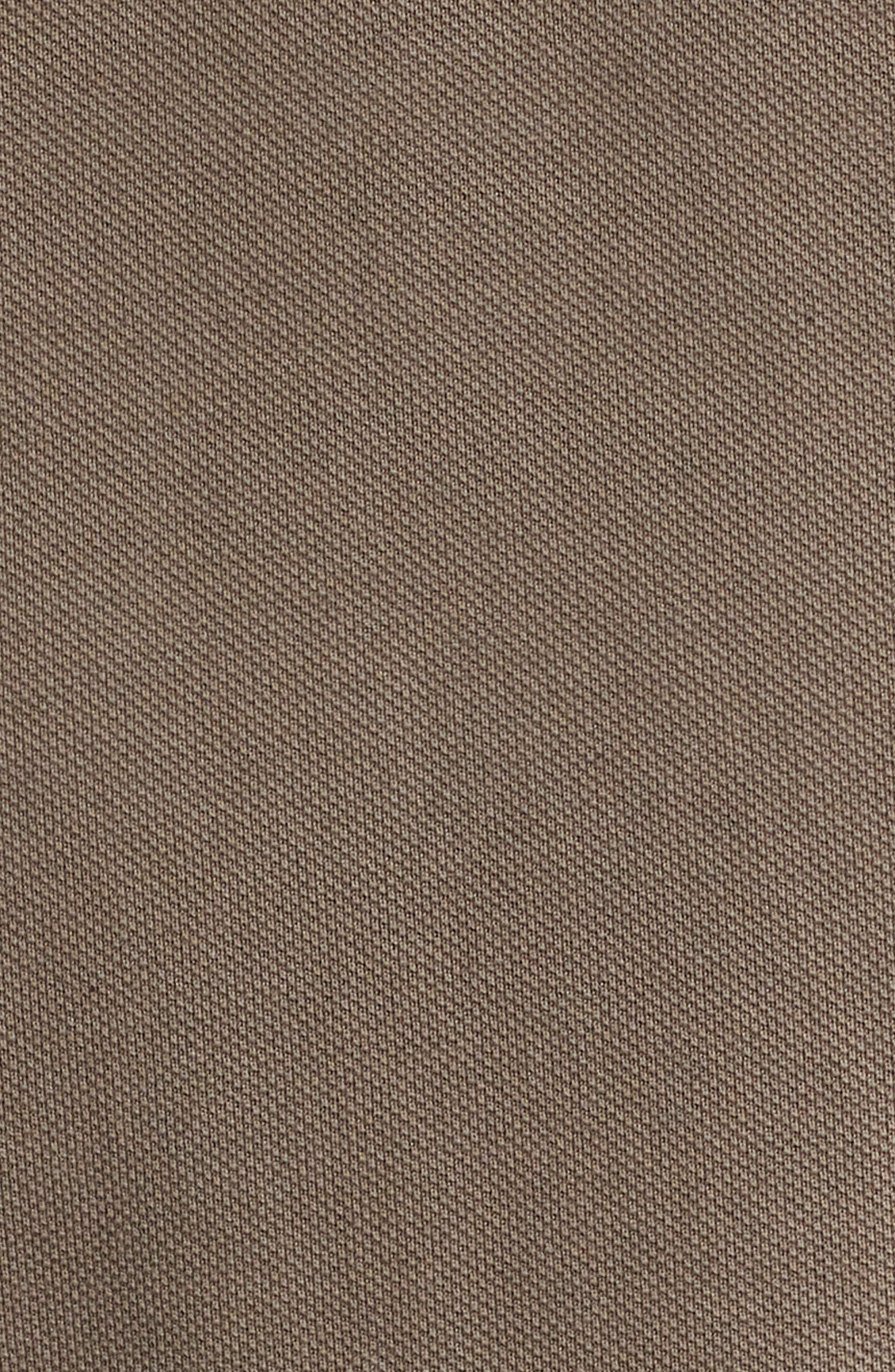 FRAME Long Sleeve Piqué Polo in Smoky Mocha at Nordstrom - 6