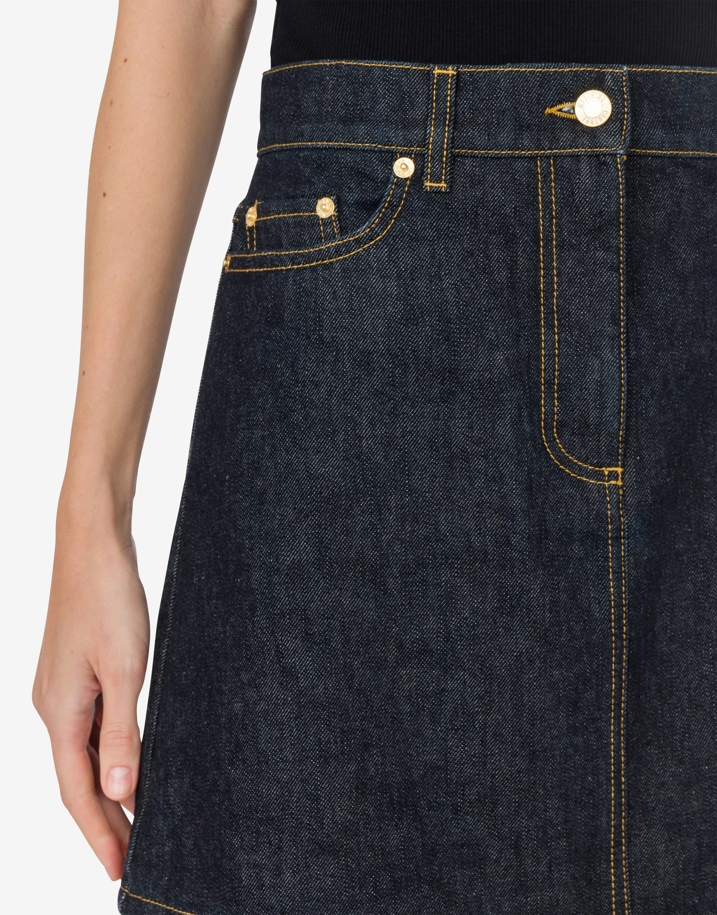 LUNAR NEW YEAR DENIM MINISKIRT - 4