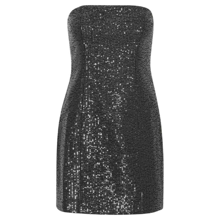 Rotate Ladies Black Sequin-Embellished Mini Dress - 4