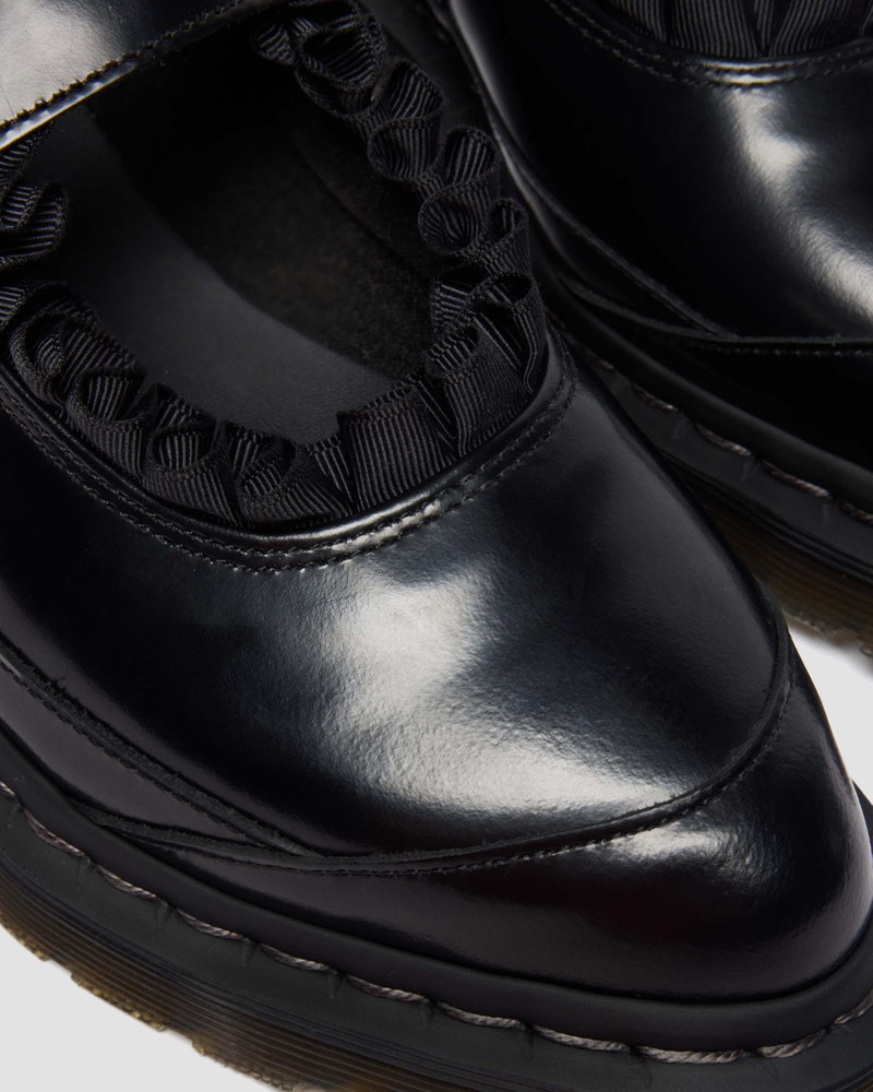 ELPHIE MARY JANE FRILL Leather Shoes 7