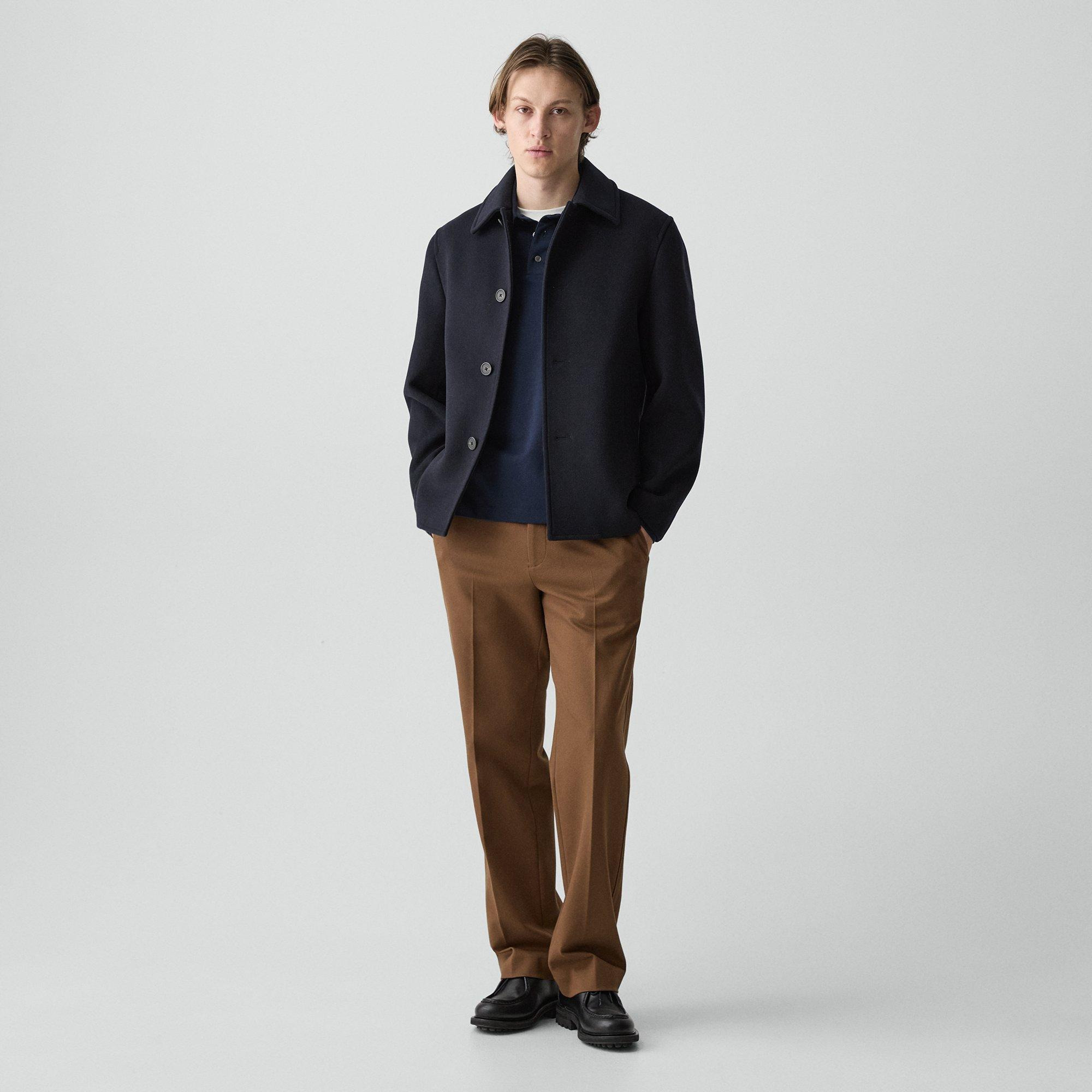 Peacoat in Plush Melton - 6