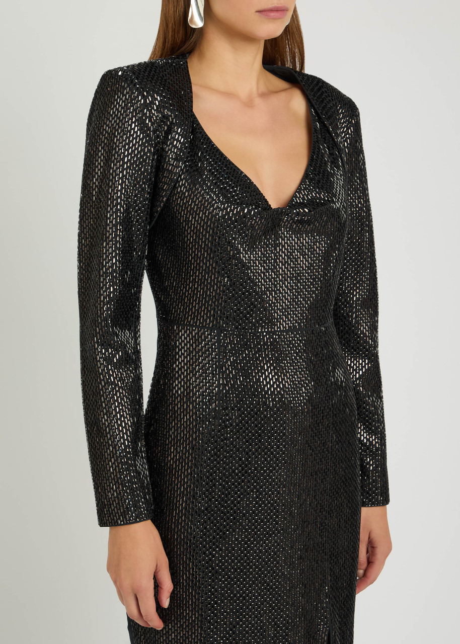 Roland Mouret Crystal-embellished Crepe Cropped Jacket - 2