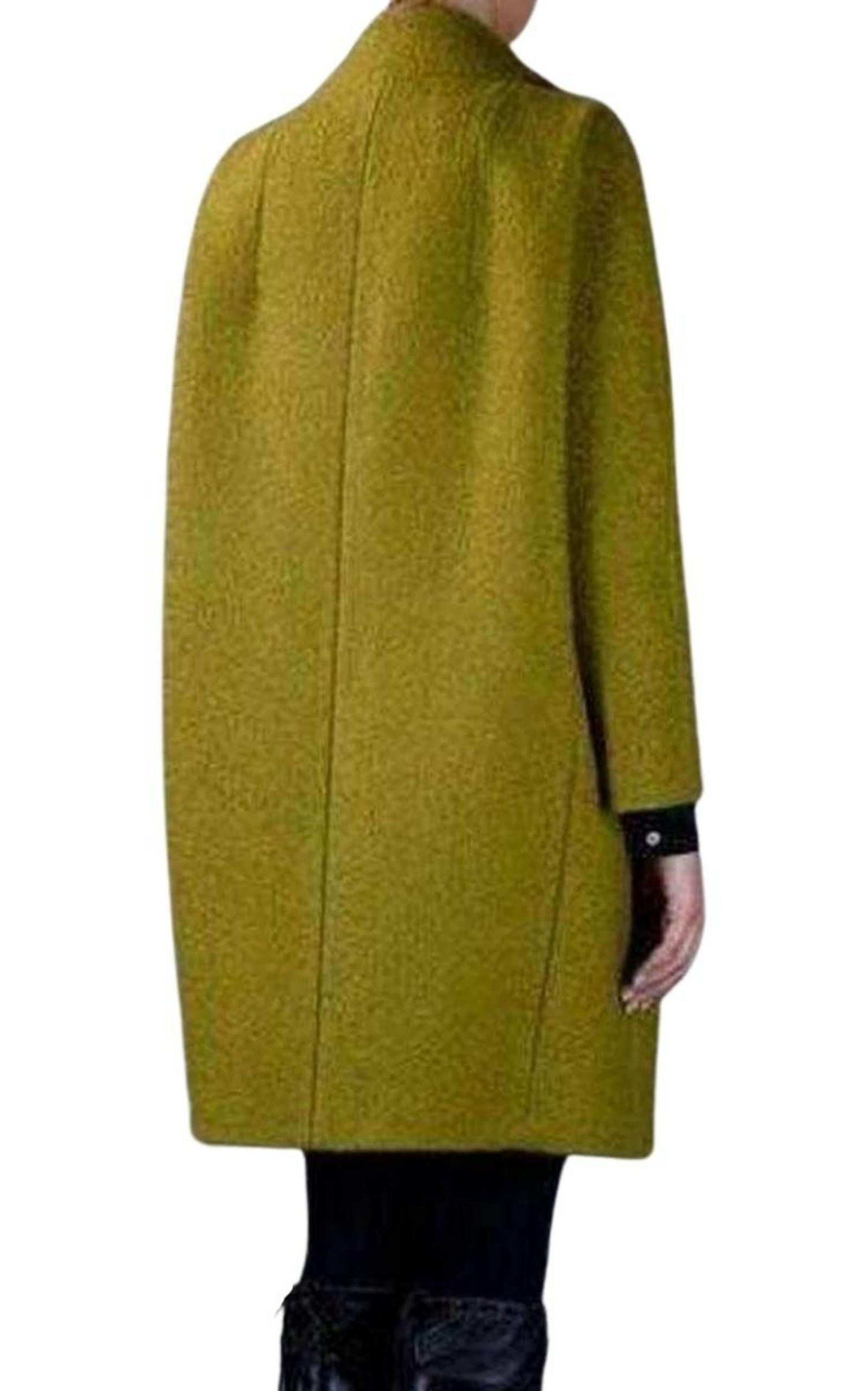 Double Breasted Oversized Pea Coat - 4