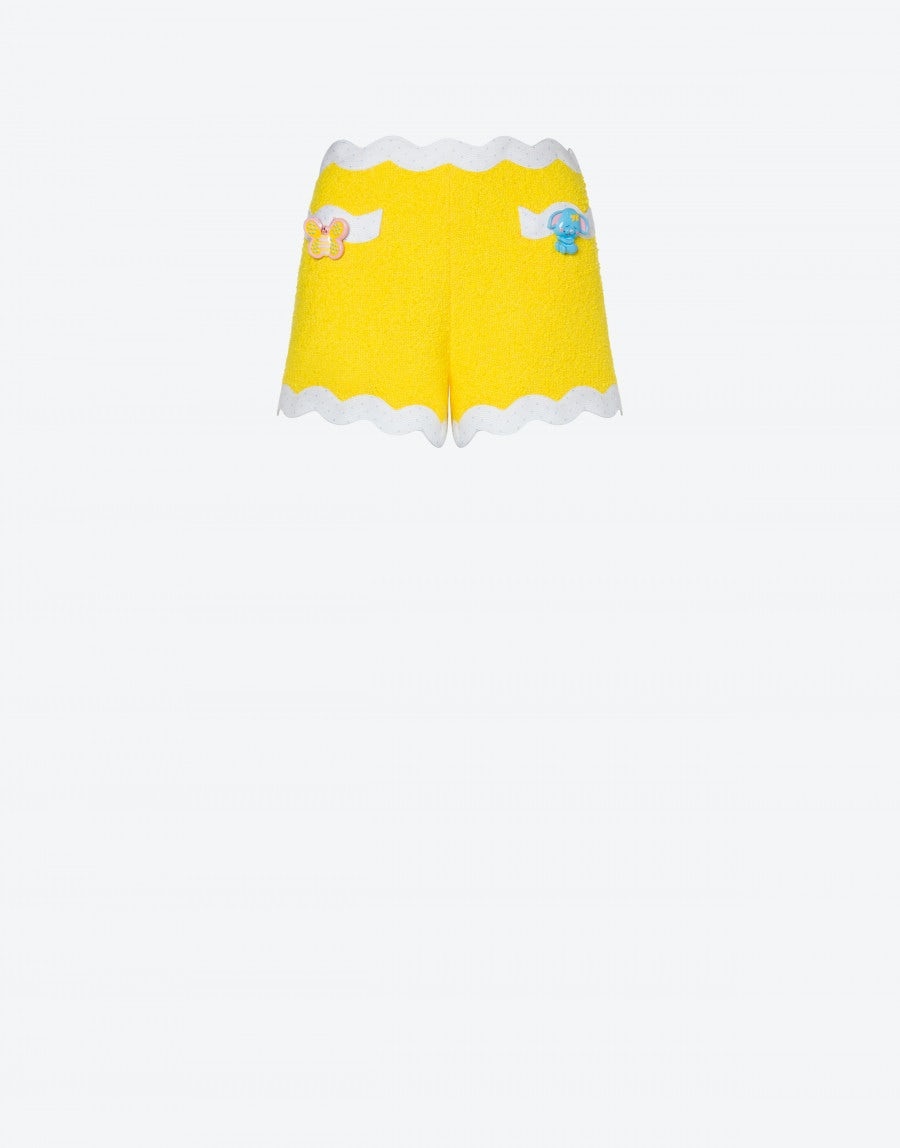 TOY BUTTONS TWEED SHORTS - 1