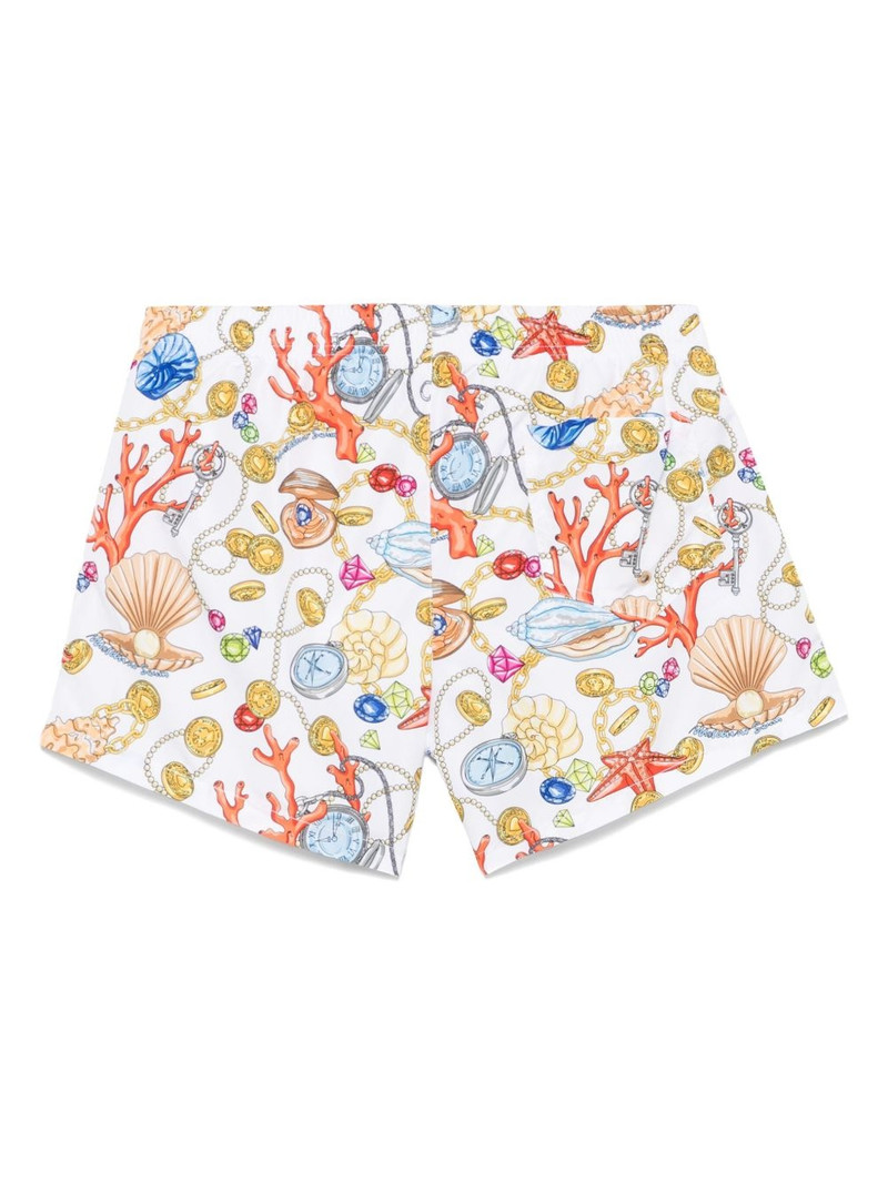 Moschino printed swim shorts outlook
