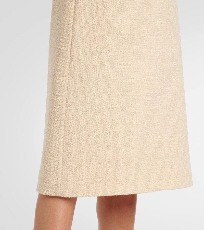 Mossi wool-blend tweed midi skirt 5