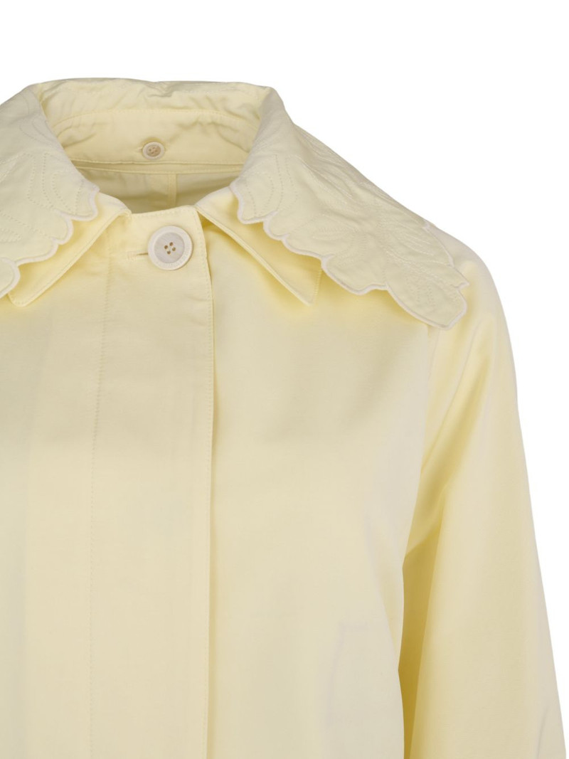 embroidered-collar ottoman trench coat 4