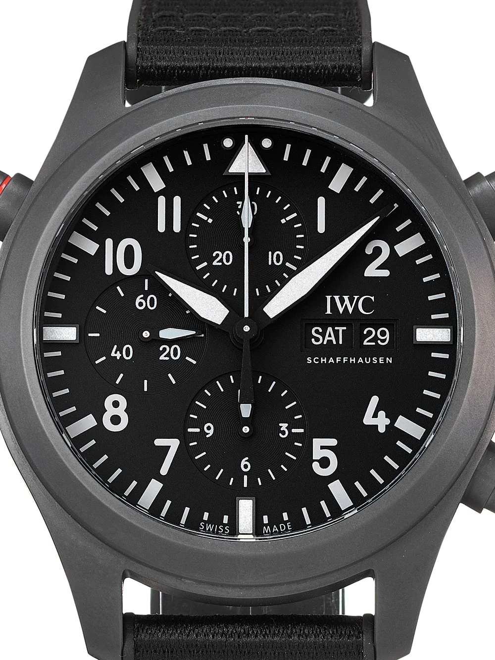 2021 unworn Pilot's Watch Double Chronograph Top Gun Ceratanium "SIHH 2019" 44mm - 2