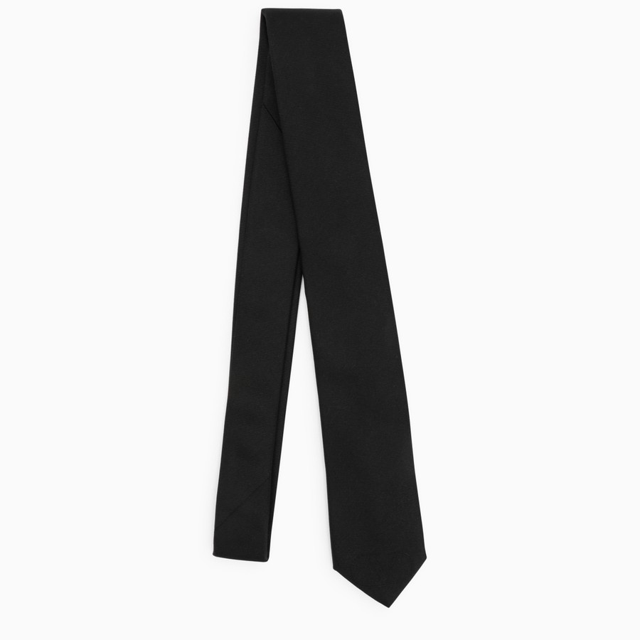 Silk black tie - 2