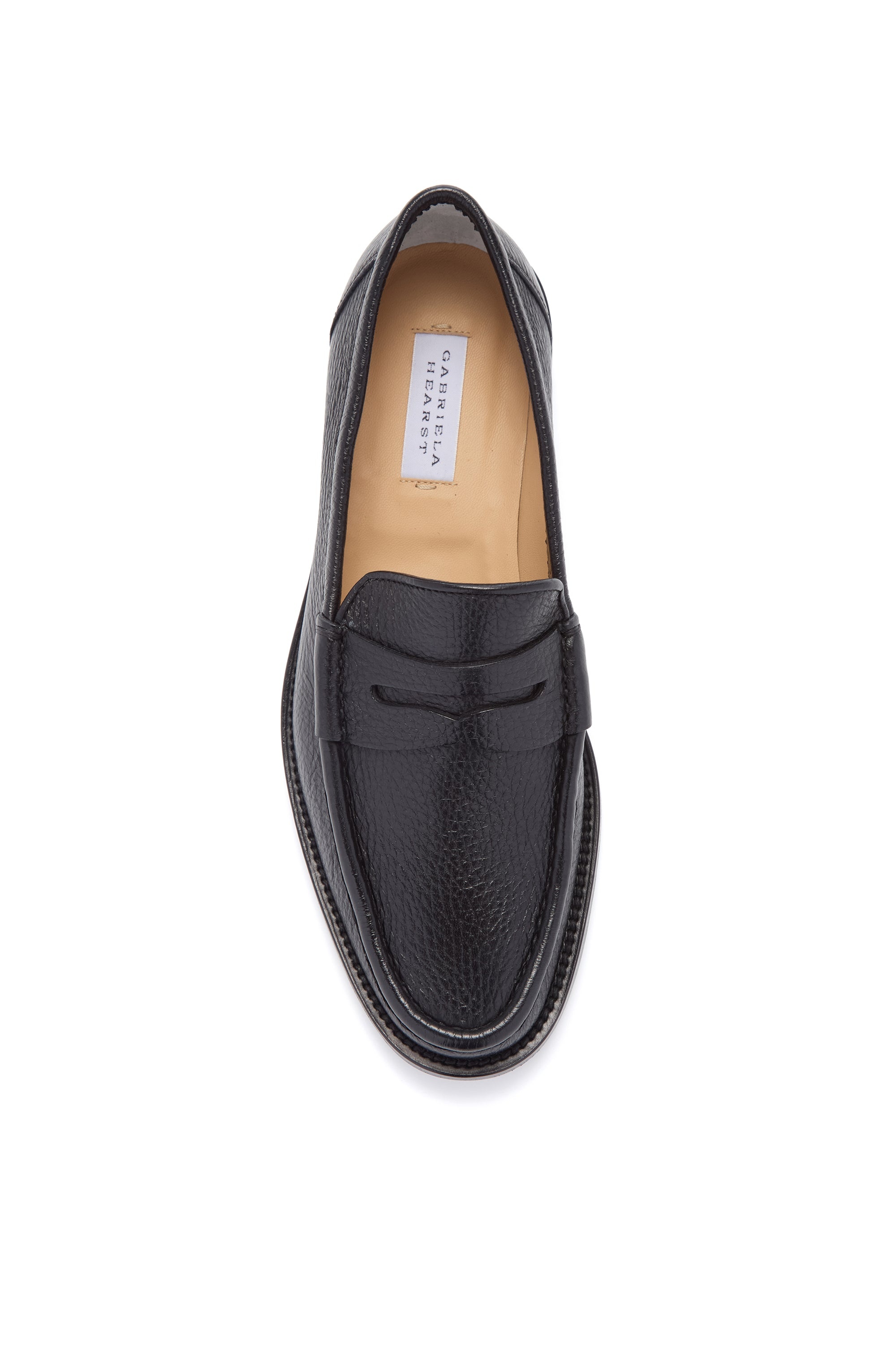 Pierre Loafer in Black Textured Leather - 4