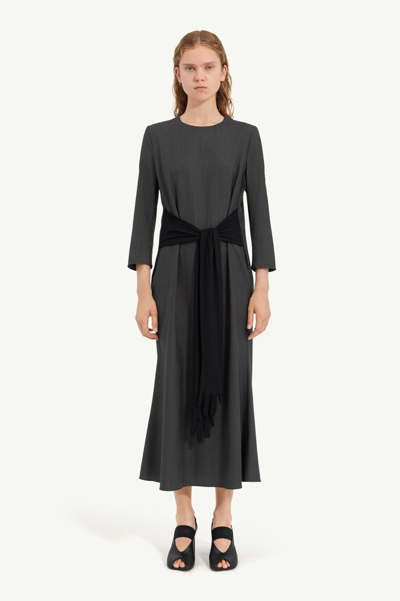 Tailored dress with gloves 1