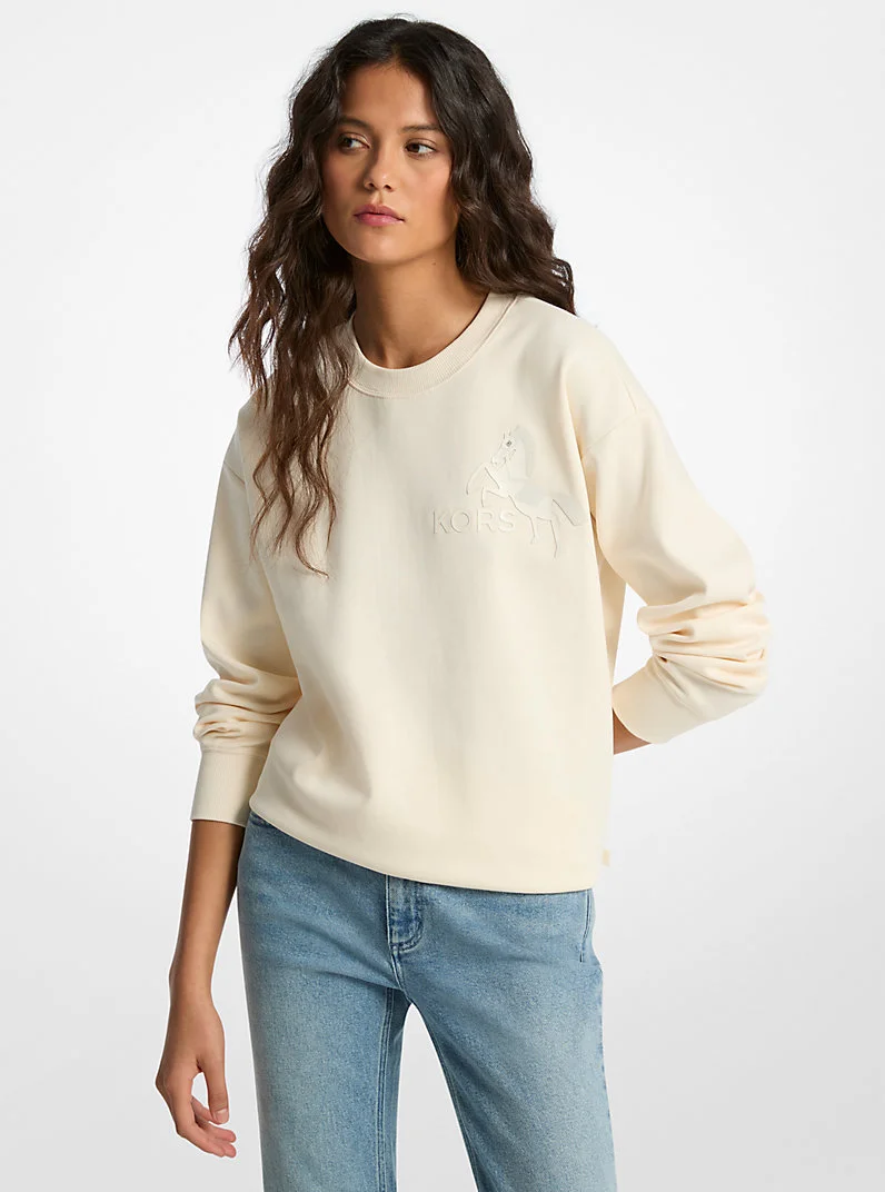 Graphic Logo Cotton Blend Sweatshirt - 1