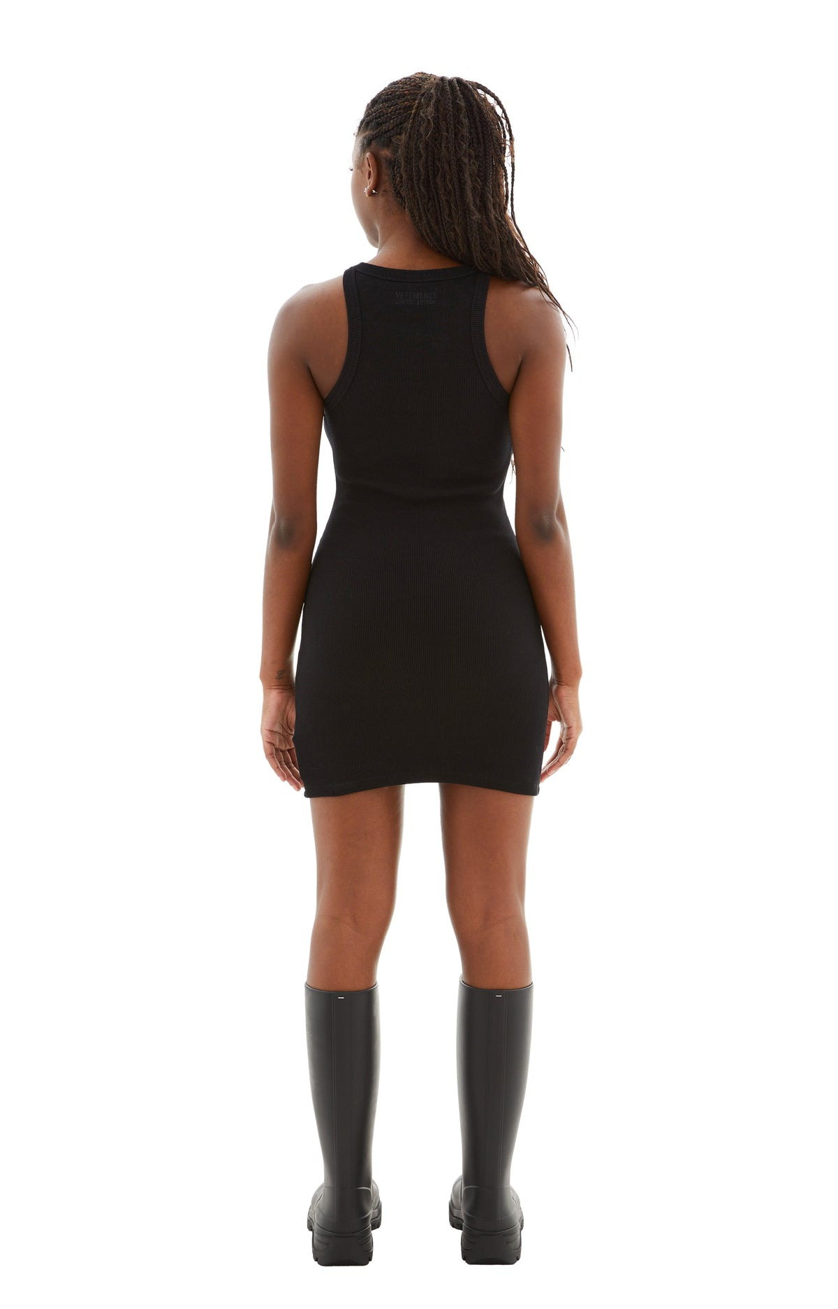 RACING TANK TOP DRESS (BLACK) - 3