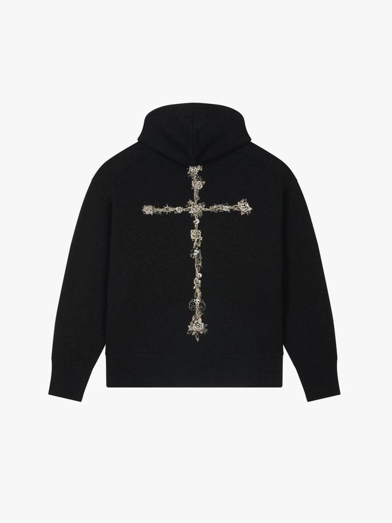 Givenchy OVERSIZED HOODIE WITH METALLIC EMBROIDERIES outlook