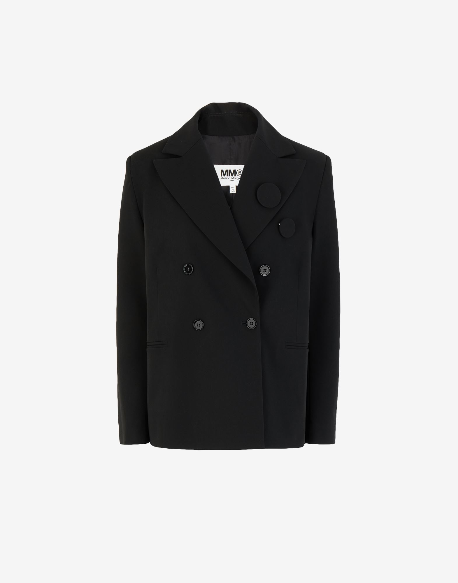 Badge double-breasted blazer - 1