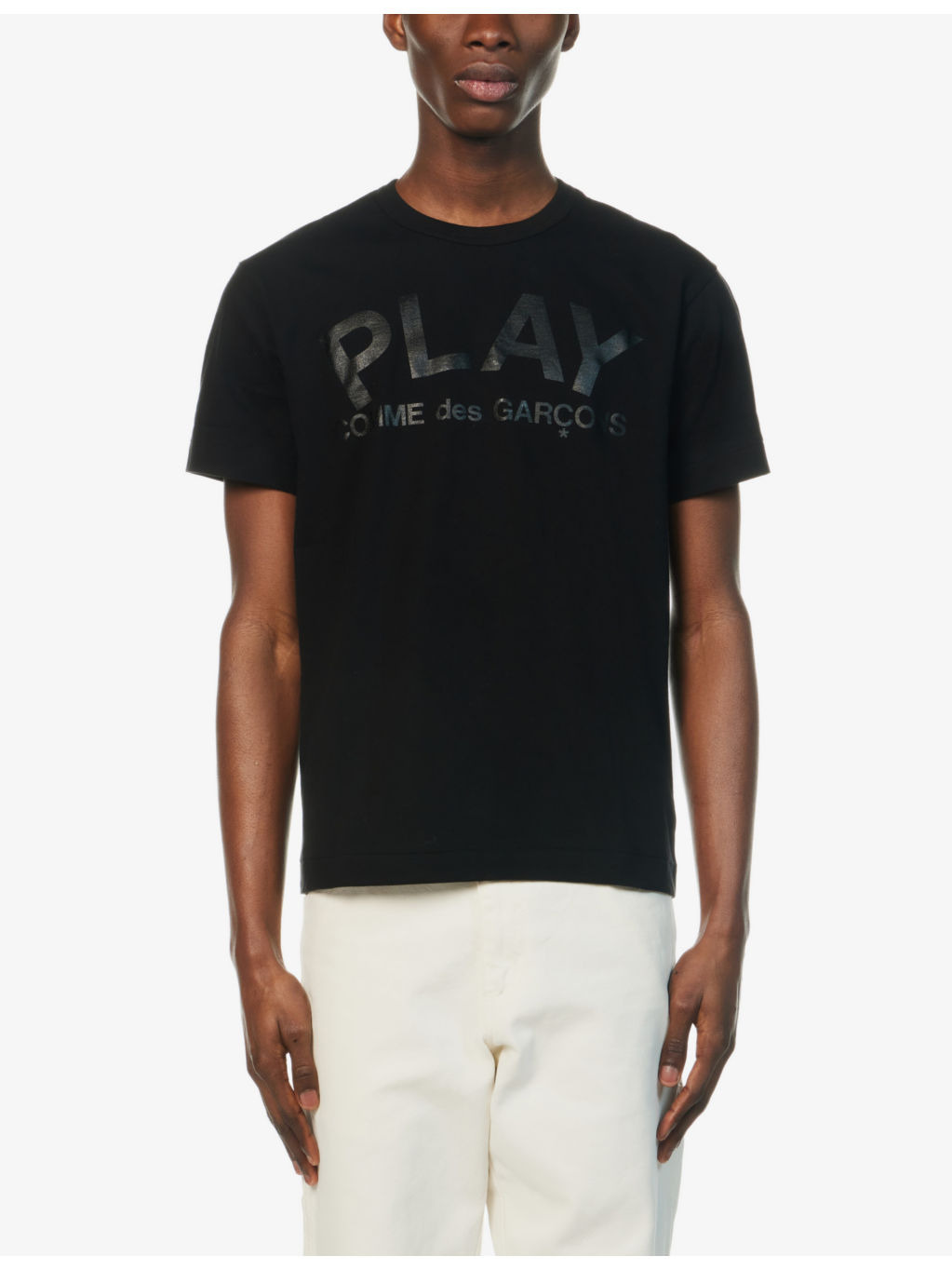 Reverse logo-print cotton-jersey T-shirt - 4