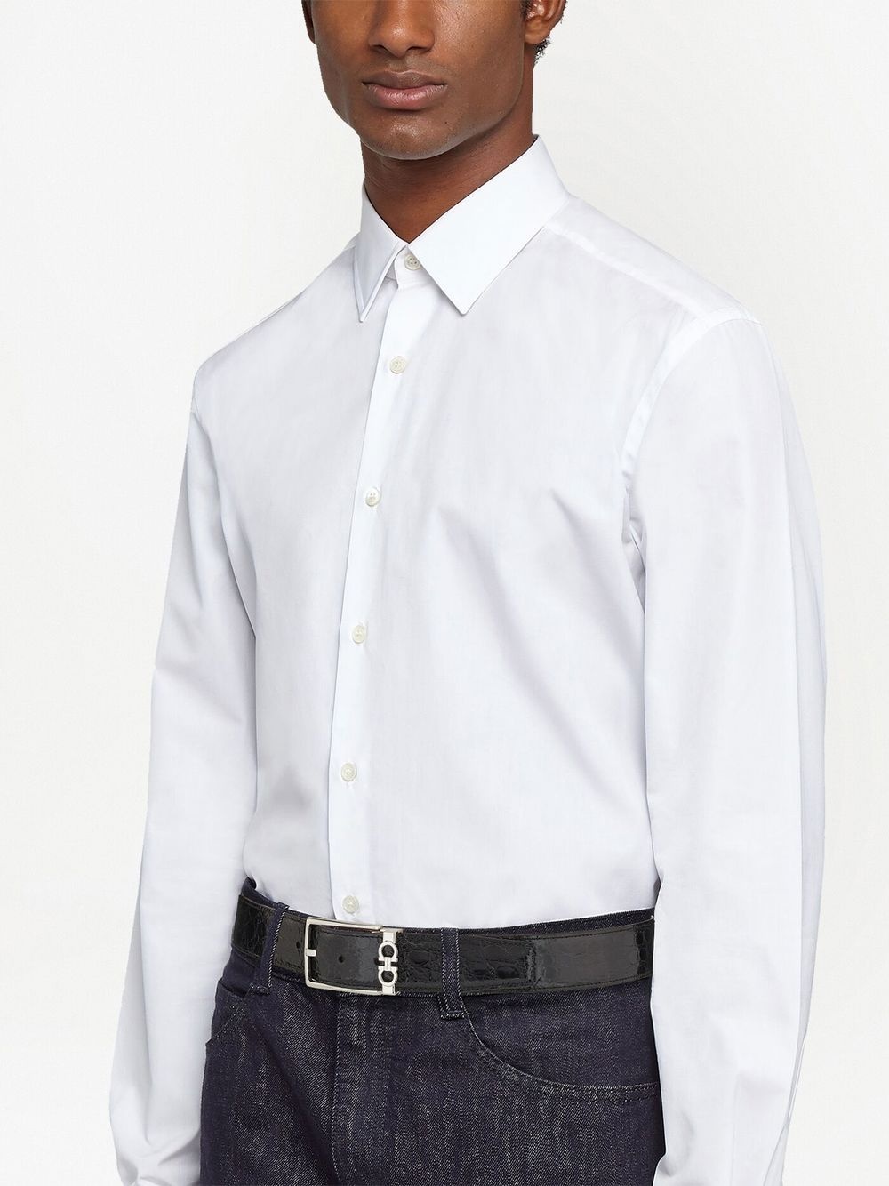 leather buckle belt - 3