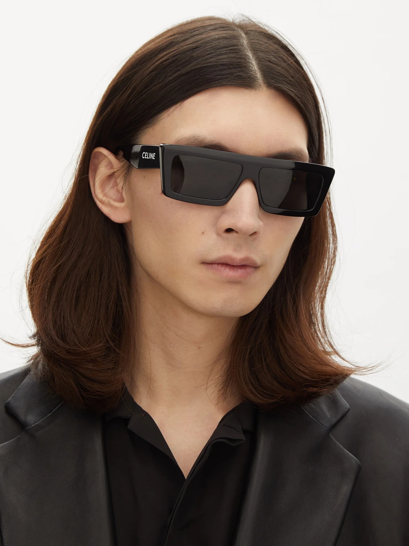 Flat-top square acetate sunglasses - 2