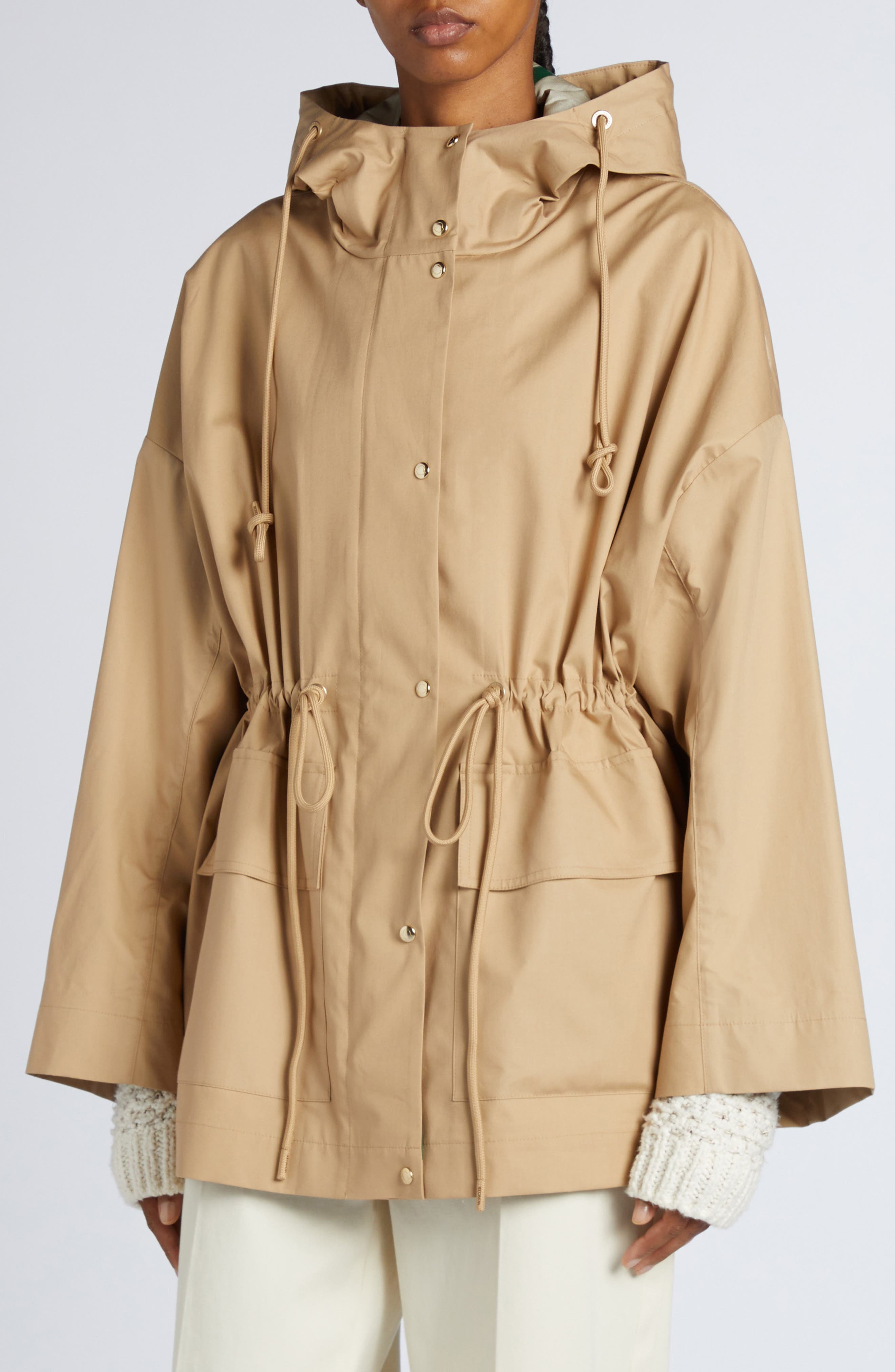 Moncler Gaillon Cotton Blend Parka in Beige at Nordstrom - 5