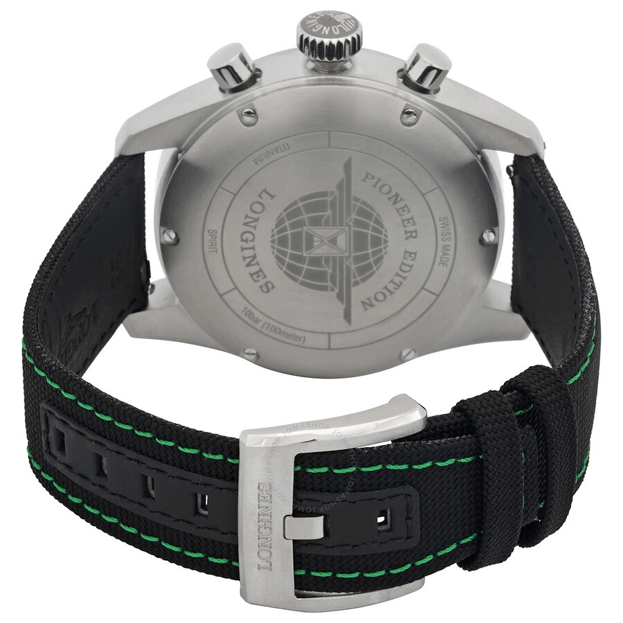 Longines Spirit Chronograph Automatic Chronometer Black Dial Men's Watch L3.829.1.53.2 - 3