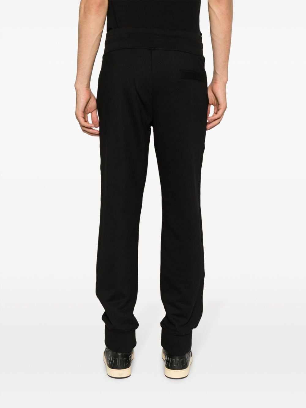 logo-print cotton track pants - 4