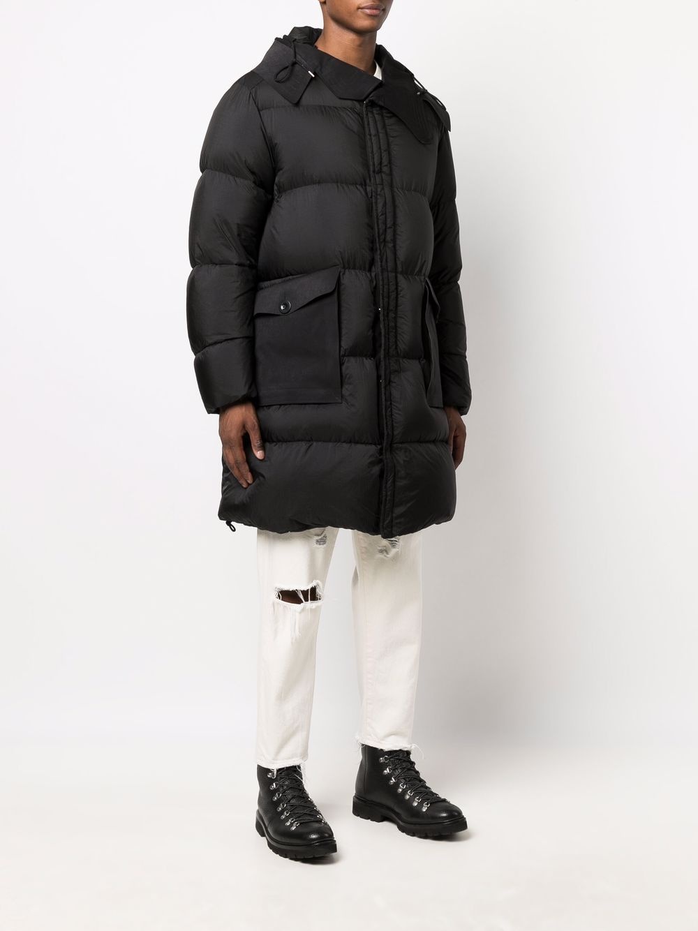 hooded puffer coat - 3