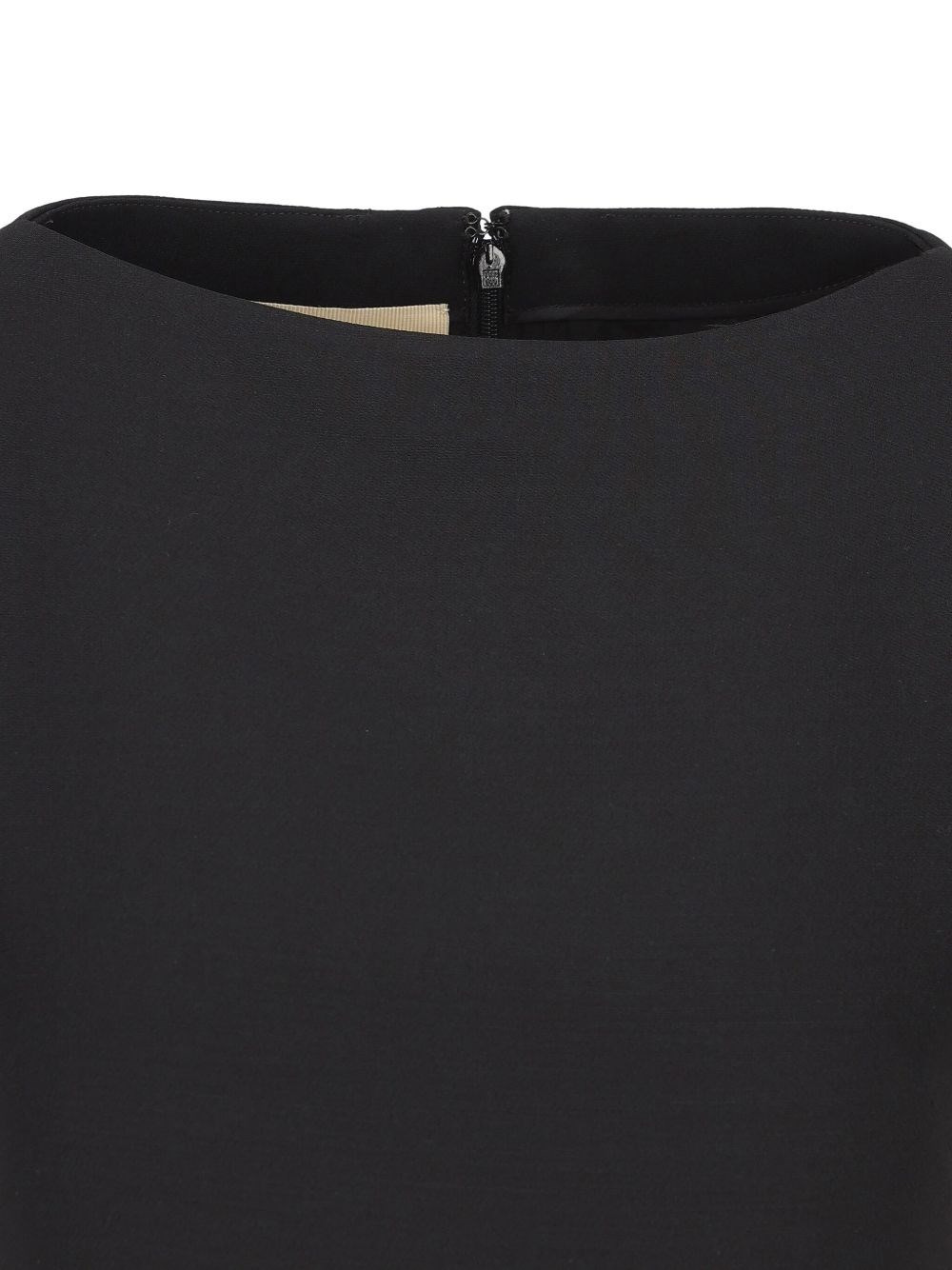 Bow detail wool and silk mini dress - 4
